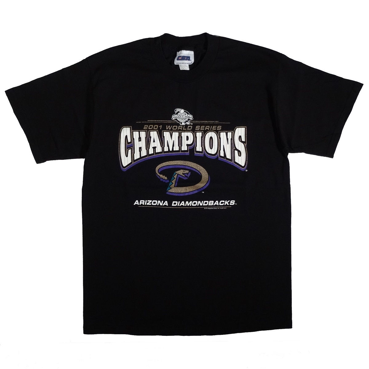 Arizona Diamondbacks World Series Champions 2001 T Shirt Front