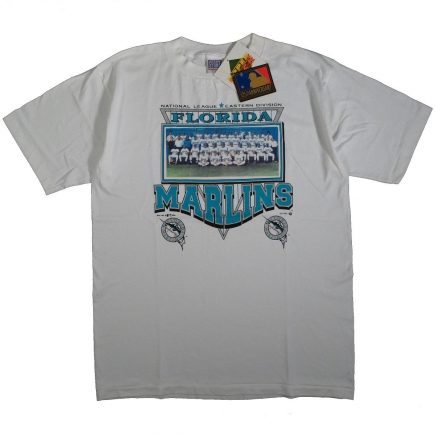 Florida Marlins Miami Vintage 90s 1994 Team Photo T Shirt Front
