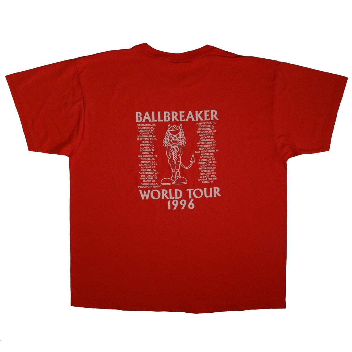 AC/DC Vintage 90's T-Shirt - Ballbreaker World Tour 1996 - Tarks Tees