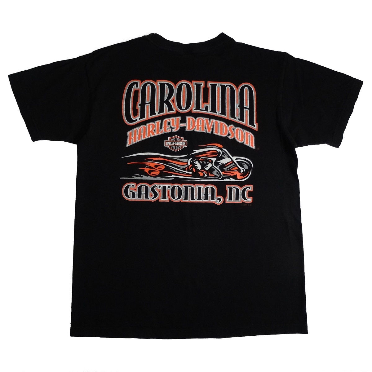Gastonia NC Carolina Harley Davidson Vintage T Shirt Back