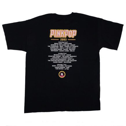 Pinkpop Festival 2003 T Shirt Back