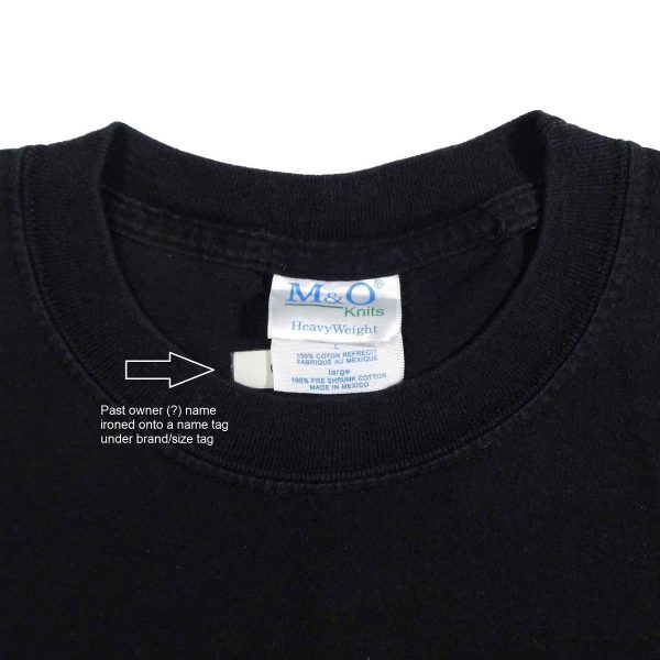 Ratdog Bob Weir 2002 Spring Tour T Shirt Collar Tag