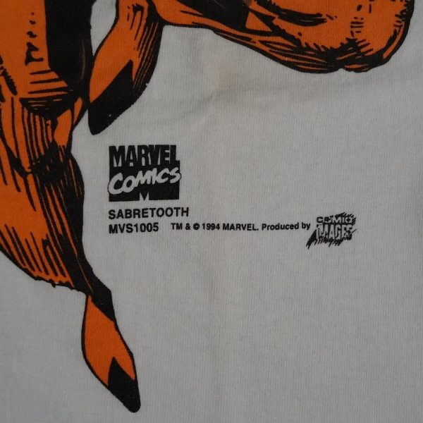 Marvel Comics Sabretooth Vintage 1994 Shirt Tarks Tees Date Year Image