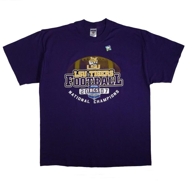 lsu tigers 2007 football national champions t shirt front