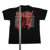 poison flesh & blood world tour vintage 90s concert t shirt length measurements