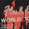poison flesh & blood world tour vintage 90s concert t shirt wear on graphics