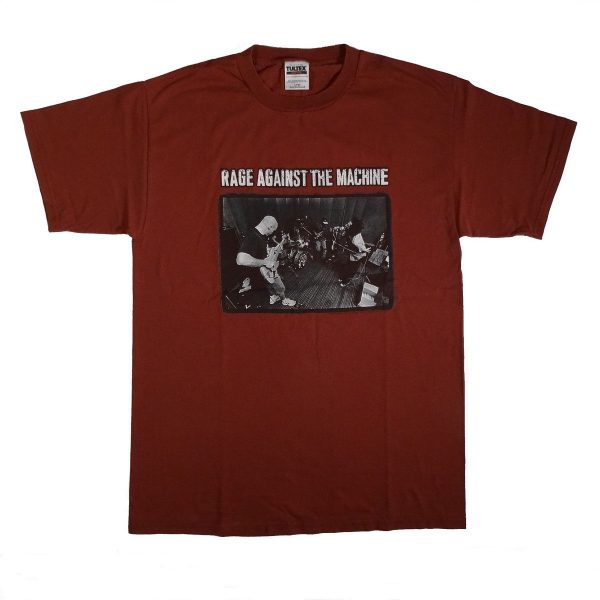 rage against the machine vintage 90s t shirt front of shirt