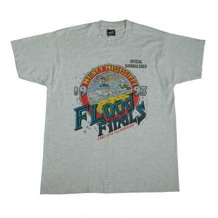 great flood of 1993 mississippi river vintage t shirt front of shirt