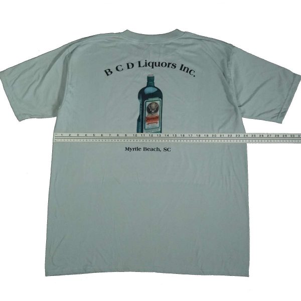 jagermeister myrtle beach liquor vintage shirt width measurements