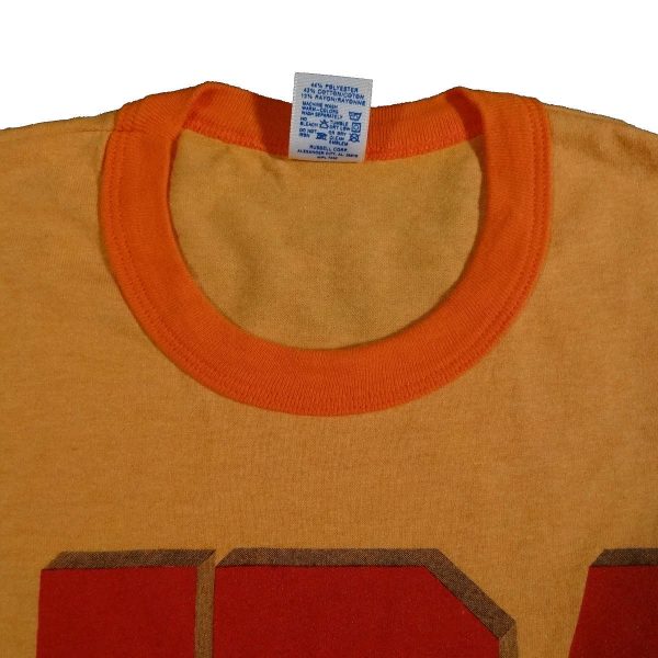usa basketball vintage 90s rayon tri blend t shirt material tag