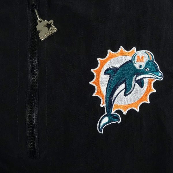 miami dolphins starter jacket vintage 90s close up graphic