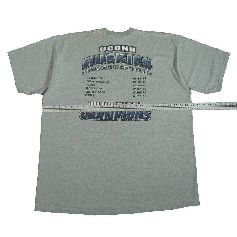 UConn Huskies 1999 Champions T-Shirt NCAA Basketball - Tarks Tees