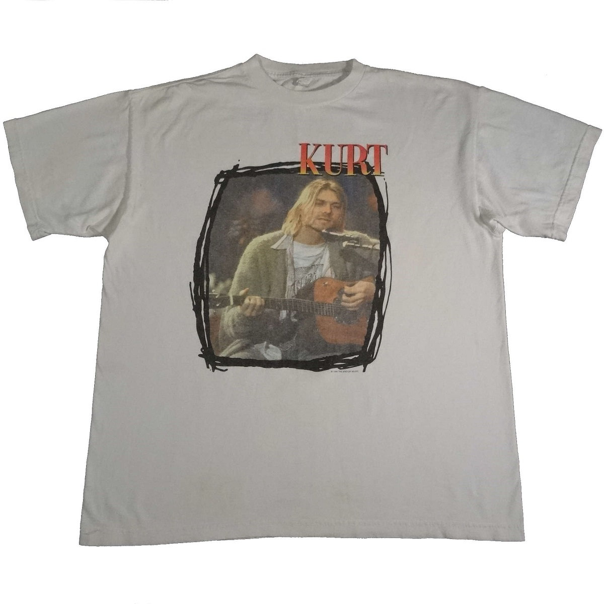 kurt cobain memorial vintage 90s t shirt front