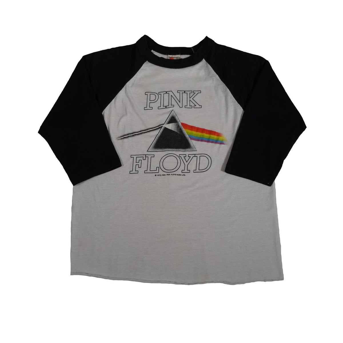 pink floyd dark side of the moon vintage 80s t shirt front