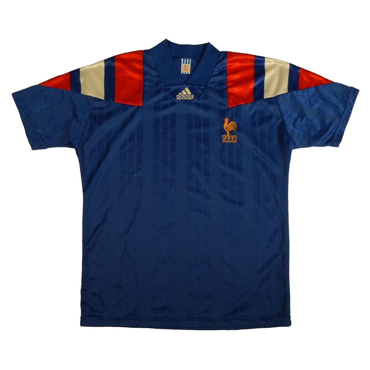 france adidas soccer jersey vintage 90s front