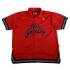 new jersey nets vintage nike warm up jacket front