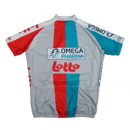 omega pharma lotto cycling jersey back