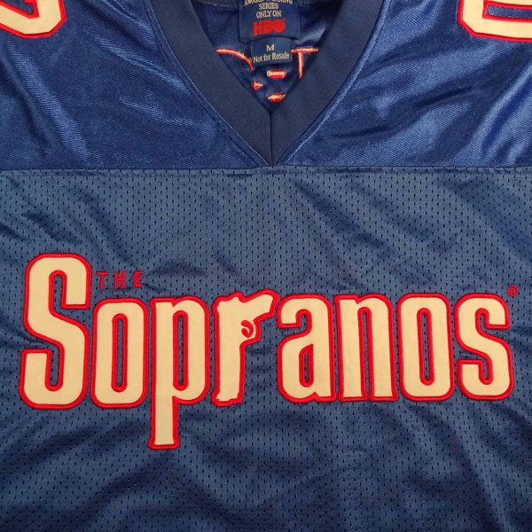 sopranos hbo season two vintage football jersey front graphic